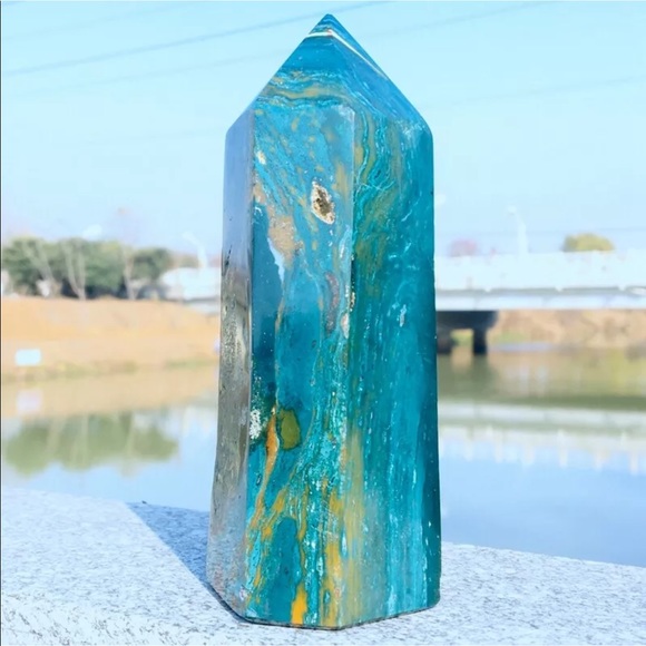 High Quality Ocean Jasper Tower 478 grams - Picture 4 of 8